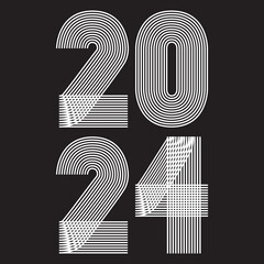 Modern Annual report background vector illustration. Minimal abstract graphic design. Trendy 2024 for banner poster greeting card celebration event template post story social media layout flyer party 
