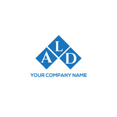 LAD letter logo design on white background. LAD creative initials letter logo concept. LAD letter design.
