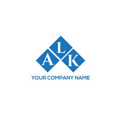 Fototapeta premium LAK letter logo design on white background. LAK creative initials letter logo concept. LAK letter design. 