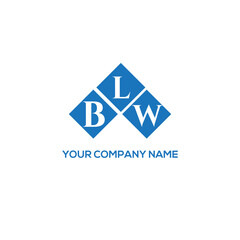 LBW letter logo design on white background. LBW creative initials letter logo concept. LBW letter design.
