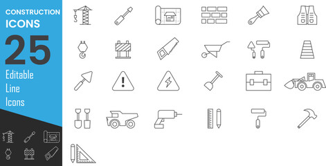 Vector collection of house repair icons