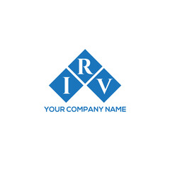 Fototapeta premium RIV letter logo design on white background. RIV creative initials letter logo concept. RIV letter design. 