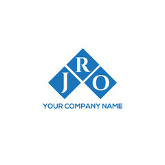 RJO letter logo design on white background. RJO creative initials letter logo concept. RJO letter design.
