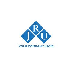 RJU letter logo design on white background. RJU creative initials letter logo concept. RJU letter design.
