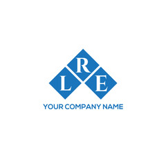 Fototapeta premium RLE letter logo design on white background. RLE creative initials letter logo concept. RLE letter design. 