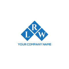 RLW letter logo design on white background. RLW creative initials letter logo concept. RLW letter design.
