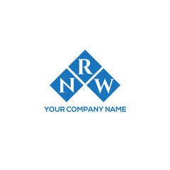 RNW letter logo design on white background. RNW creative initials letter logo concept. RNW letter design.
