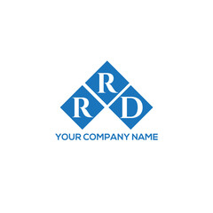 RRD letter logo design on white background. RRD creative initials letter logo concept. RRD letter design.
