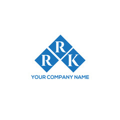 RRK letter logo design on white background. RRK creative initials letter logo concept. RRK letter design.
