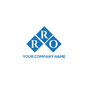 RRO letter logo design on white background. RRO creative initials letter logo concept. RRO letter design.
