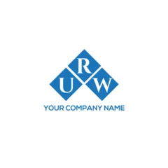 Fotobehang RUW letter logo design on white background. RUW creative initials letter logo concept. RUW letter design.  © designhill