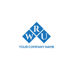 RWU letter logo design on white background. RWU creative initials letter logo concept. RWU letter design.
