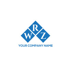 Naklejka premium RWZ letter logo design on white background. RWZ creative initials letter logo concept. RWZ letter design. 