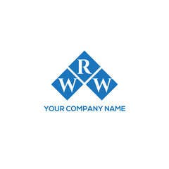 Fototapeta premium RWW letter logo design on white background. RWW creative initials letter logo concept. RWW letter design. 