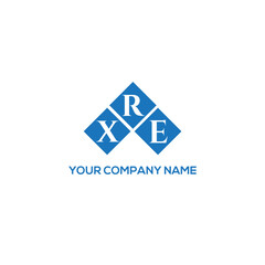 RXE letter logo design on white background. RXE creative initials letter logo concept. RXE letter design.
