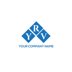 Fototapeta premium RYV letter logo design on white background. RYV creative initials letter logo concept. RYV letter design. 