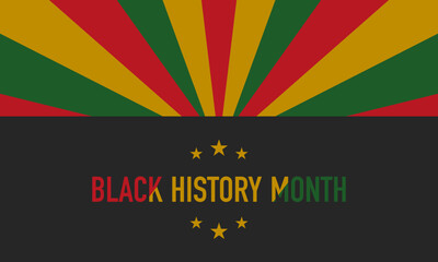 Black History Month Background Design.