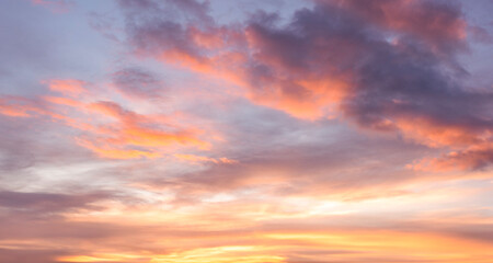 Morning sky as nature background.
