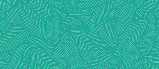 Nature leaves pattern. Luxury leaf green seamless pattern.