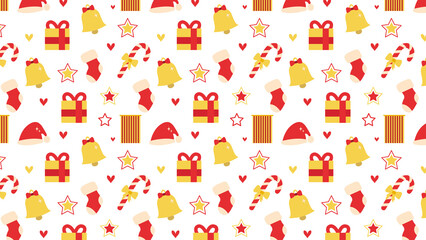 christmas pattern illustration background vector