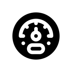speedometer glyph icon