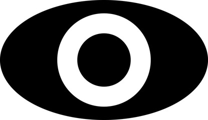 Eye Glyph Vector Icon