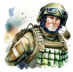 Żołnierz ilustracja