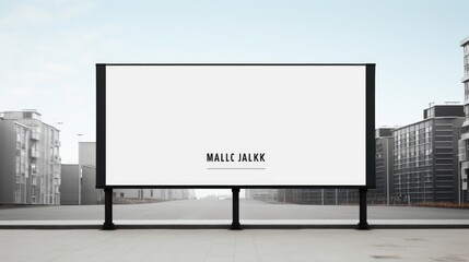 A sleek outdoor advertising banner photo realistic illustration - Generative AI.