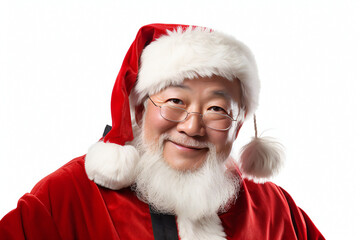AI-generated portrait of a person dressed as Santa