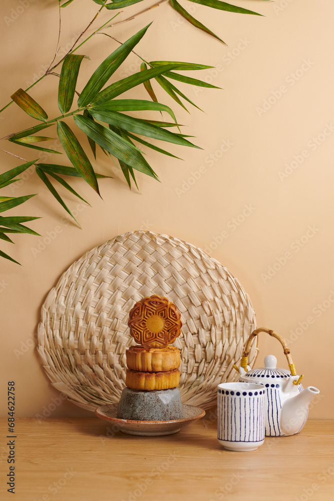 Wall mural traditional moon cakes