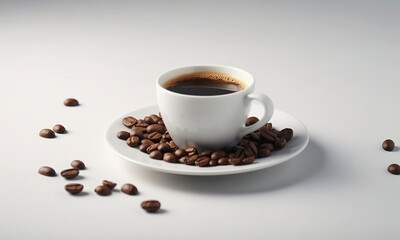 Cup Of Coffee White Background