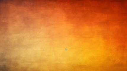 Fiery yellow burnt orange copper red brown gray black abstract background. Color gradient, ombre. Rough grainy noise grungy texture. Glow light shine. generative ai.