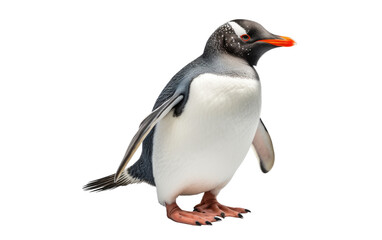 Galapagos Penguin Ice Isolated on a Transparent Background PNG
