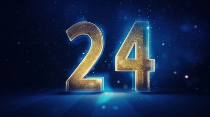 Number 24 symbolize new year 2024