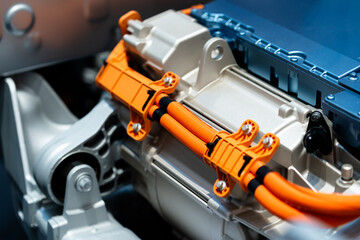 Motor in electric car