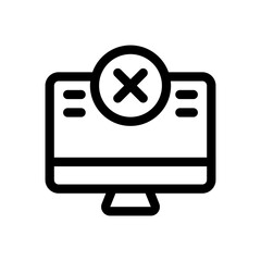 cancel line icon