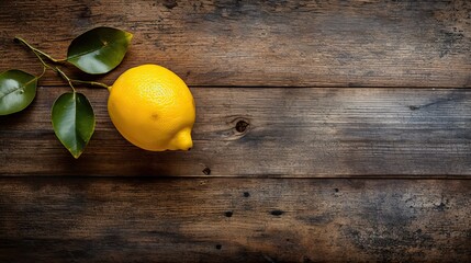 The lemon an important cooking ingredients is positioned