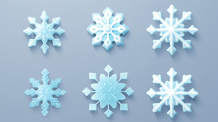 Snowflake Artistry: Beautiful Winter Illustrations