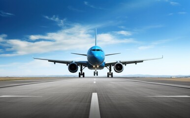 Obraz premium an airplane flying through the air in the day