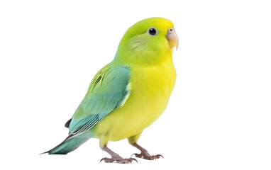 Parrotlet Cheerful Small Bird Isolated on a Transparent Background PNG