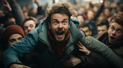 Fototapeta premium crazy black friday concept. with Special Service 