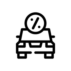 car loan line icon