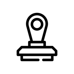 stamp line icon