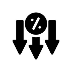 rate glyph icon
