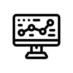 online strategy line icon