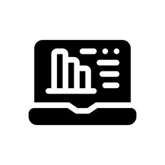 laptop glyph icon
