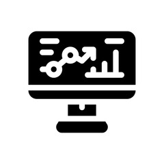 online analytical glyph icon