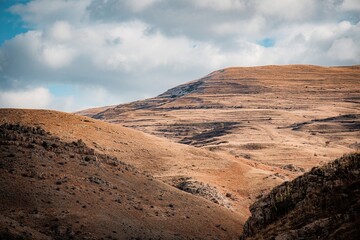 volcanic landscape in island
