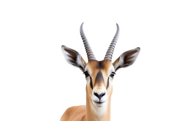 Antelopes Graceful Gazelles Isolated on a Transparent Background PNG