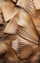 palm leaves in tan color